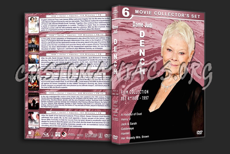 Judi Dench Filmography - Set 4 (1988-1997) dvd cover