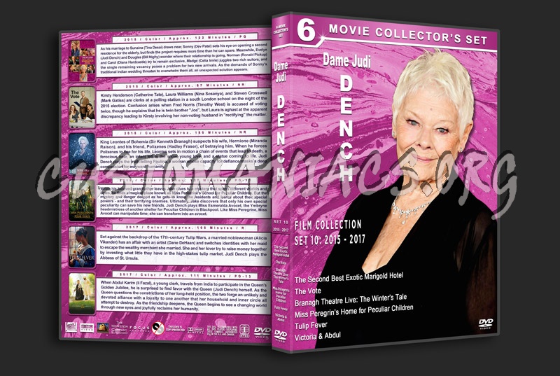 Judi Dench Filmography - Set 10 (2015-2017) dvd cover