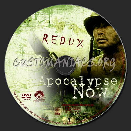 Apocalypse Now - Redux dvd label