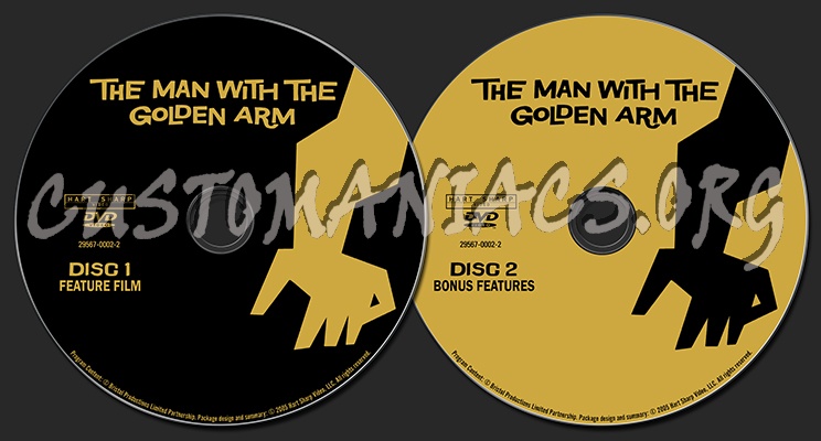 The Man with the Golden Arm dvd label