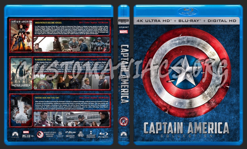 Captain America Collection (4K) blu-ray cover