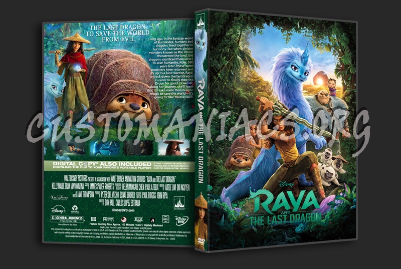 Raya And The Last Dragon dvd cover