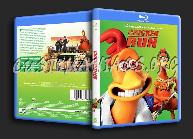 Chicken Run blu-ray cover