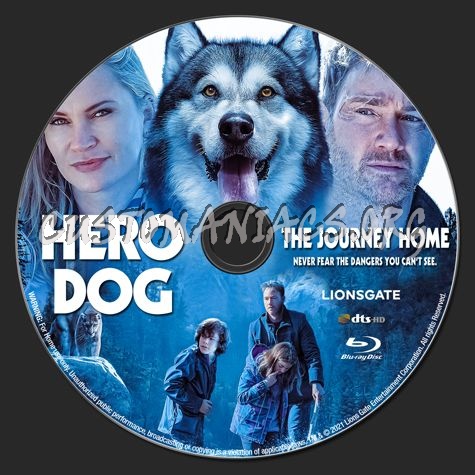 Hero Dog The Journey Home (2021) blu-ray label