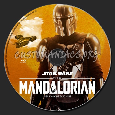 The Mandalorian blu-ray label