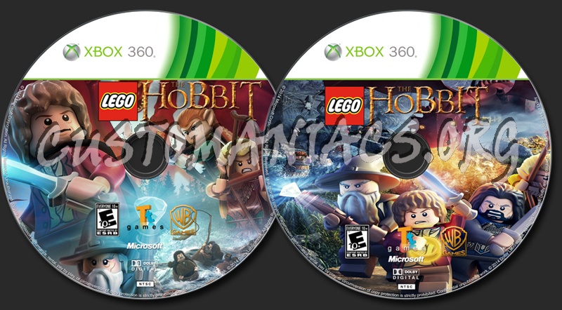 LEGO The Hobbit - Xbox 360 (2014) dvd label