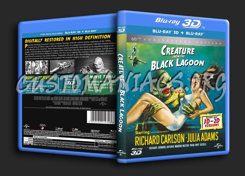 Creature from the Black Lagoon 3D blu-ray cover