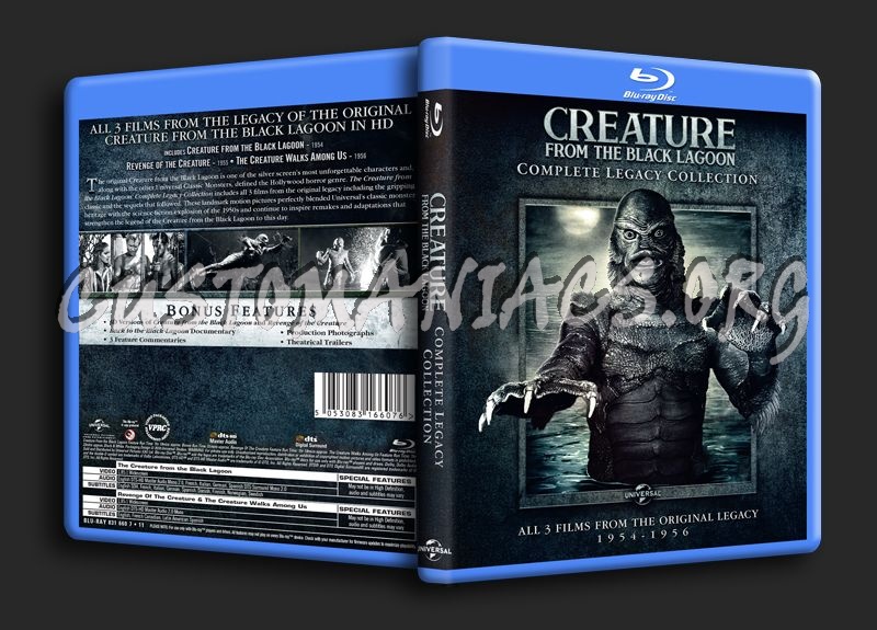 Creature from the Black Lagoon Legacy Collection blu-ray cover