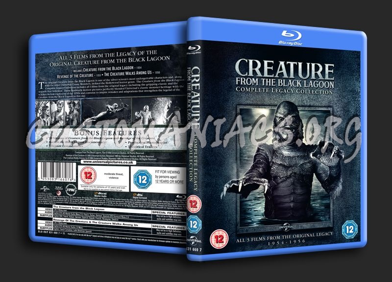 Creature from the Black Lagoon Legacy Collection blu-ray cover