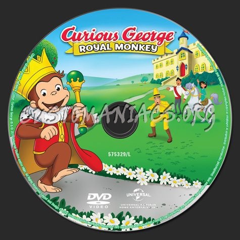 Curious George Royal Monkey dvd label