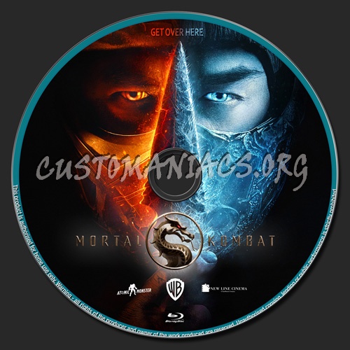 Mortal Kombat blu-ray label