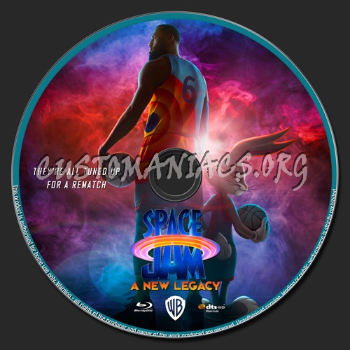 Space Jam A New Legacy blu-ray label