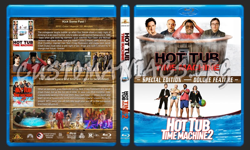 Hot Tub Time Machine Double Feature blu-ray cover