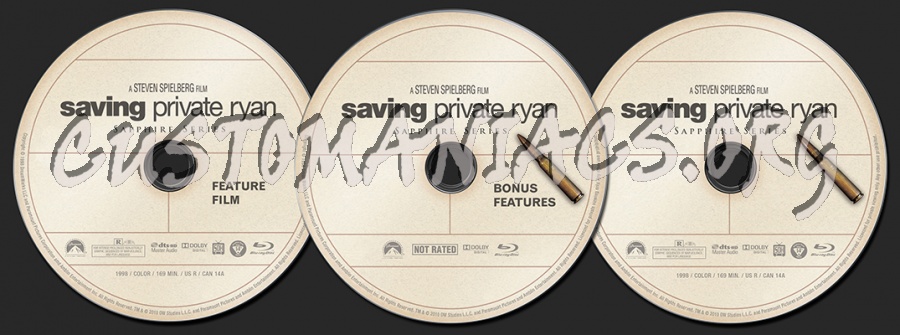 Saving Private Ryan blu-ray label