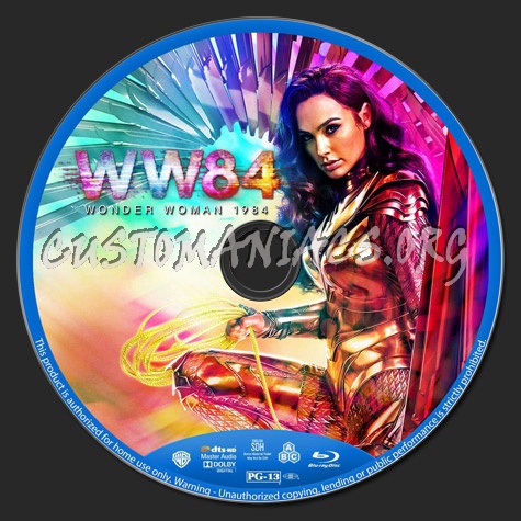 Wonder Woman 1984 blu-ray label