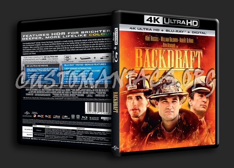 Backdraft 4K blu-ray cover