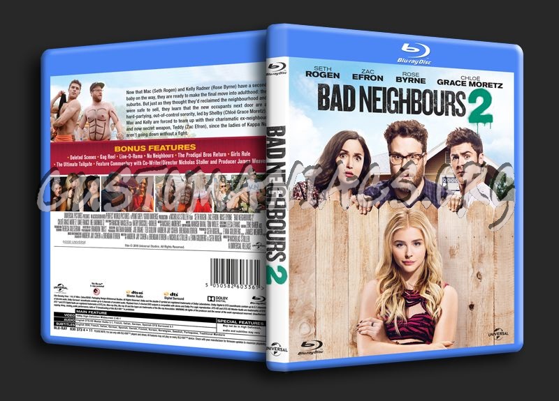 Bad Neighbours 2 blu-ray cover