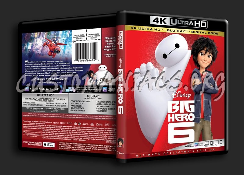 Big Hero 6 4K blu-ray cover