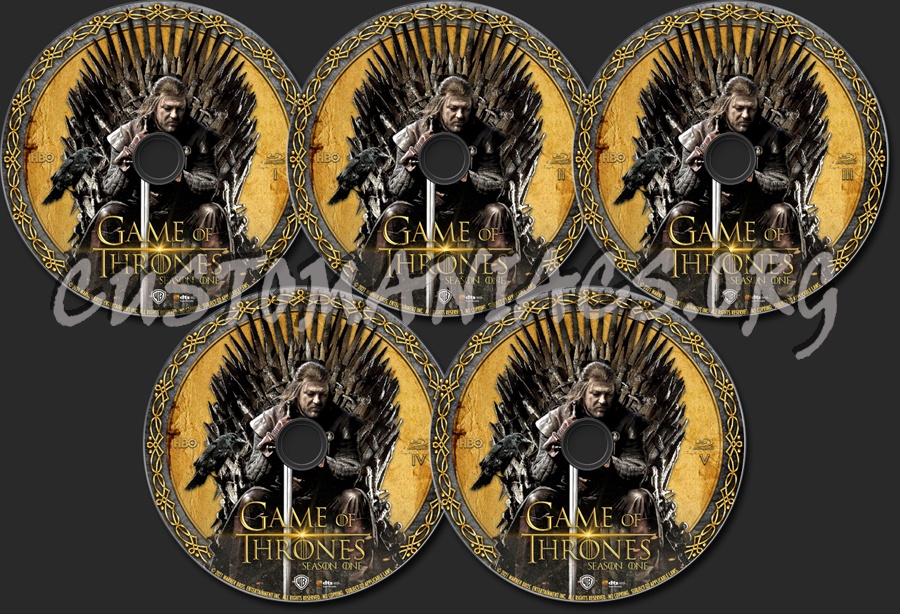 Game of Thrones Season 1 blu-ray label