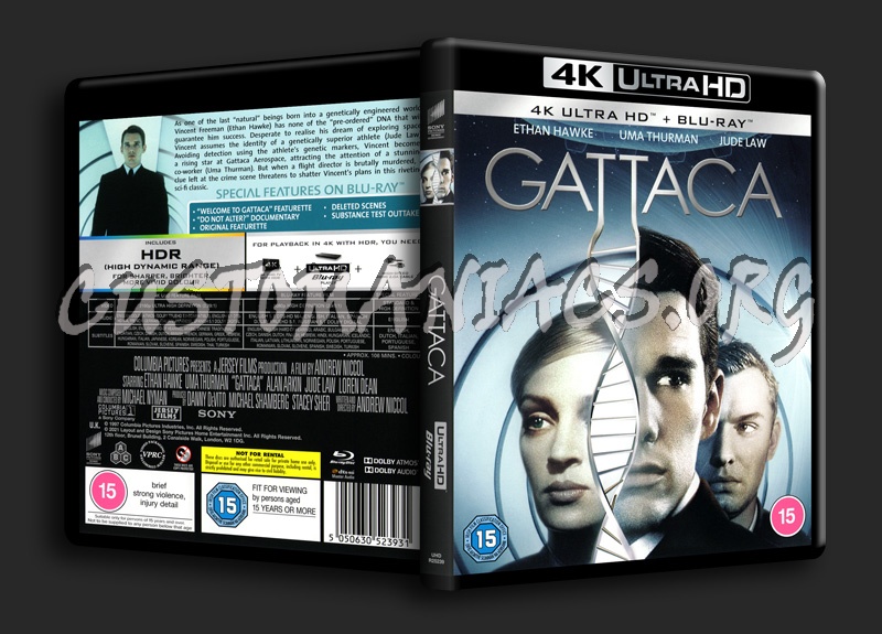 Gattaca 4K blu-ray cover