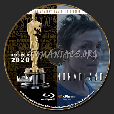 Academy Awards Collection - Nomadland blu-ray label