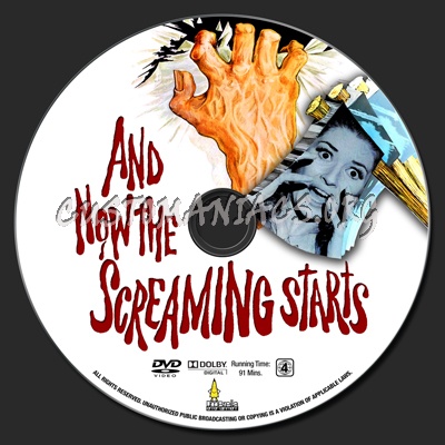 And Now The Screaming Starts dvd label