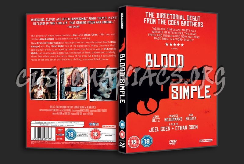 Blood Simple dvd cover