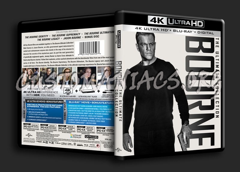 Bourne The Ultimate Collection 4K blu-ray cover