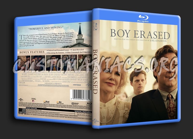 Boy Erased blu-ray cover