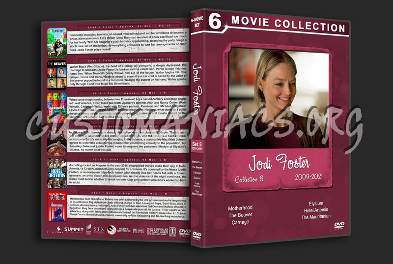 Jodie Foster Filmography - Collection 8 (2009-2021) dvd cover