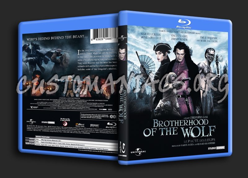 Brotherhood of the Wolf blu-ray cover