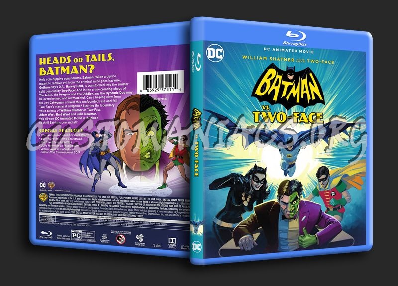 Batman Vs Two-Face blu-ray cover