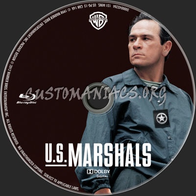 U.S. Marshals (1998) blu-ray label