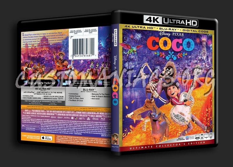 Coco 4K blu-ray cover