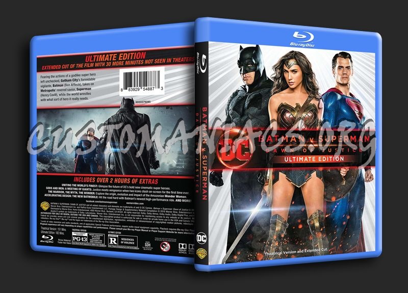 Batman vs Superman Dawn of Justice blu-ray cover