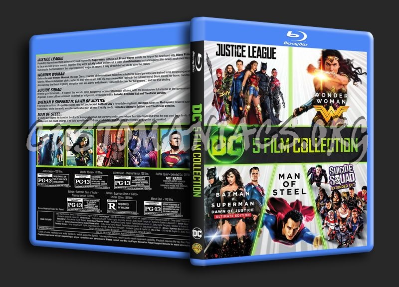 DC 5 Film Collection blu-ray cover