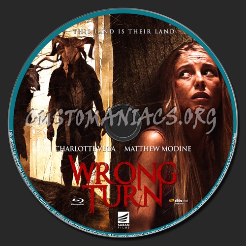 Wrong Turn blu-ray label