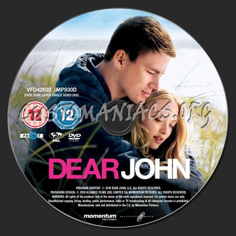 Dear John dvd label