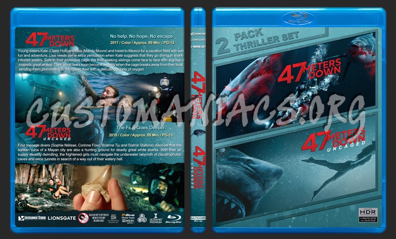 47 Meters Down Double Feature (4K) blu-ray cover