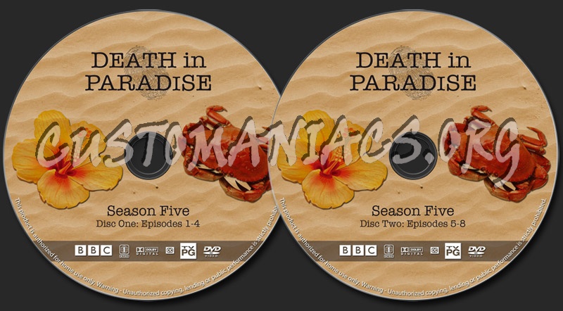 Death in Paradise - Season 5 dvd label