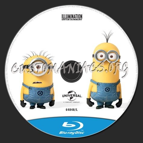 Despicable Me 2 blu-ray label