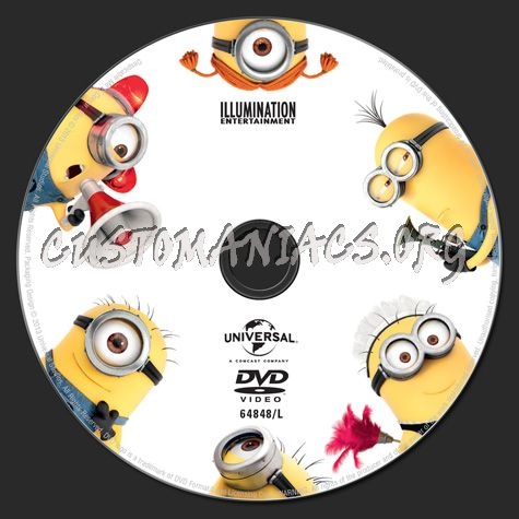 Despicable Me 2 dvd label