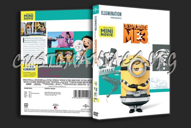 Despicable Me 3 dvd cover