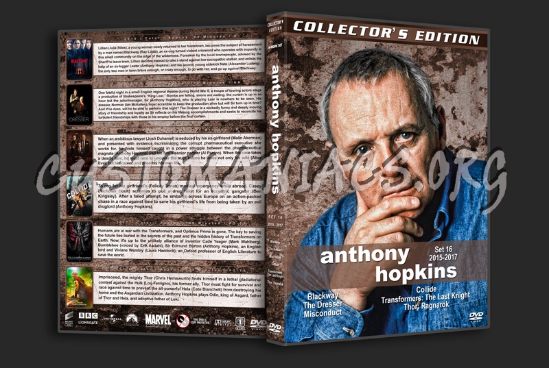 Anthony Hopkins Film Collection - Set 16 (2015-2017) dvd cover