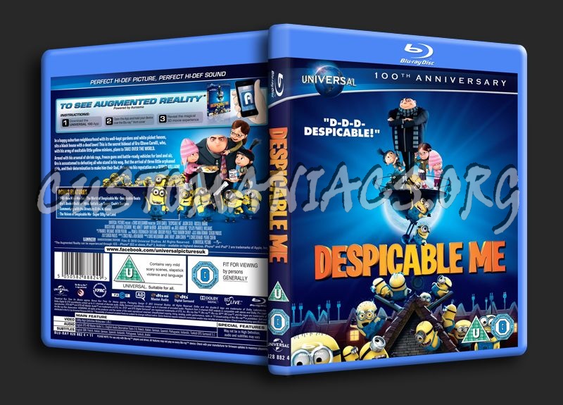 Despicable Me blu-ray cover