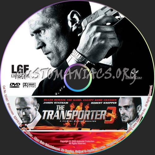 Transporter 3 dvd label