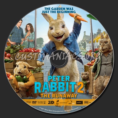 Peter Rabbit 2: The Runaway dvd label