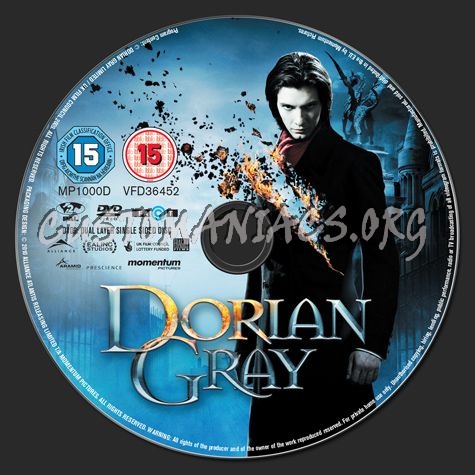 Dorian Gray dvd label