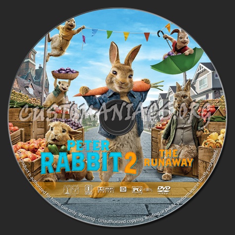 Peter Rabbit 2: The Runaway dvd label