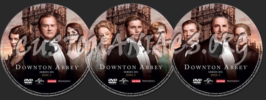 Downton Abbey Season 6 dvd label